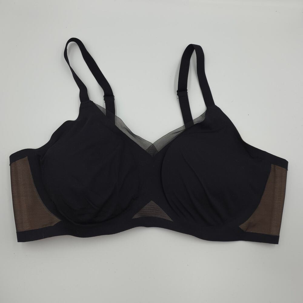 Honeylove Women's LiftWear CrossOver Bra in Black Size XL